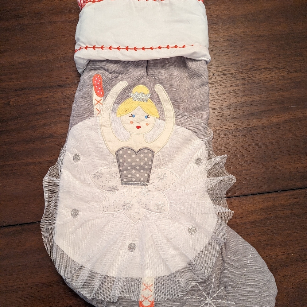 Potterybarn kids ballerina sugarplum fairy stocking